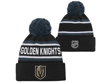 Dětská zimní čepice Vegas Golden Knights NHL 3Rd Jersey Jacquard Cuff Pom