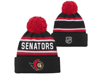 Dětská zimní čepice Ottawa Senators NHL 3Rd Jersey Jacquard Cuff Pom