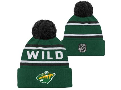 Dětská zimní čepice Minnesota Wild NHL 3Rd Jersey Jacquard Cuff Pom
