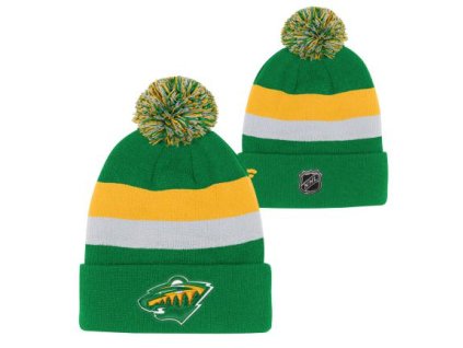 Dětská zimní čepice Minnesota Wild NHL Cuffed Beanie With Pom