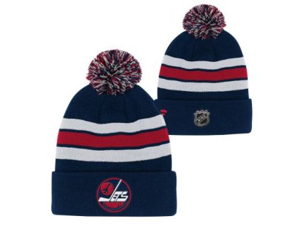 Dětská zimní čepice Winnipeg Jets NHL Cuffed Beanie With Pom