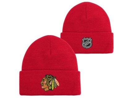 Dětská zimní čepice Chicago Blackhawks  Cuffed Knit