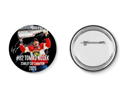Placka Tomáš Nosek #92 Stanley Cup Champion 2025 Florida Panthers