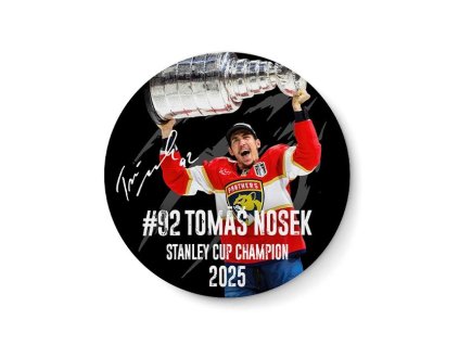 Magnetka Tomáš Nosek #92 Stanley Cup Champion 2025 Florida Panthers