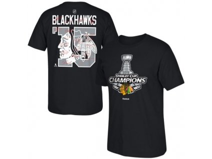 Pánské tričko Chicago Blackhawks NHL 2015 Stanley Cup Champions Signature