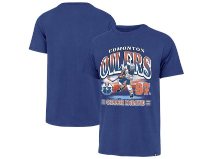 Pánske tričko Connor McDavid #97 Franklin Player Name & Number T-Shirt Edmonton Oilers NHL
