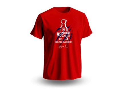 Detské tričko Tomáš Nosek #92 Stanley Cup Champion 2025 Florida Panthers NHL Red