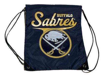 127148 vak buffalo sabres nhl drawstring blue backpack