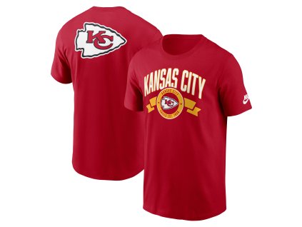 Pánská tričko Kansas City Chiefs NFL Nike Rewind Front and Back Hit Essential Cotton Tee