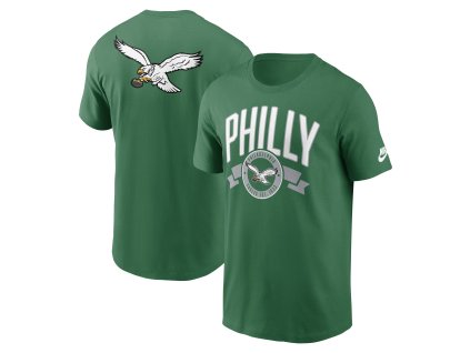 Pánská tričko Philadelphia Eagles NFL Nike Rewind Front and Back Hit Essential Cotton Tee
