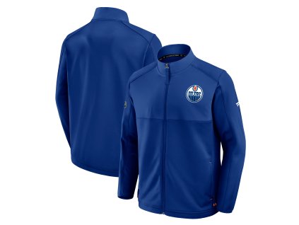 Pánská bunda Edmonton Oilers NHL Authentic Pro Rink Poly Fleece FZ