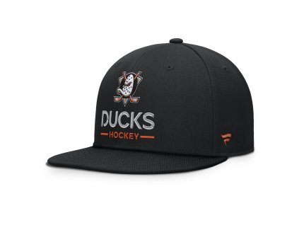 Pánská kšiltovka Anaheim Ducks NHL Authentic Pro A/Cap Flat Brim Square Visor Structured Adjustable