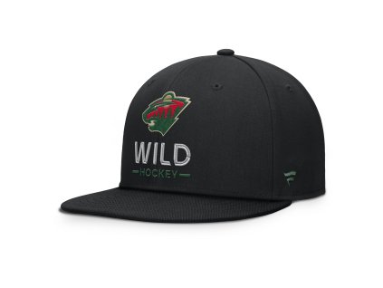 Pánská kšiltovka Minnesota Wild NHL Authentic Pro A/Cap Flat Brim Square Visor Structured Adjustable