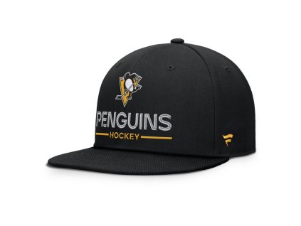 Pánská kšiltovka Pittsburgh Penguins NHL Authentic Pro A/Cap Flat Brim Square Visor Structured Adjustable