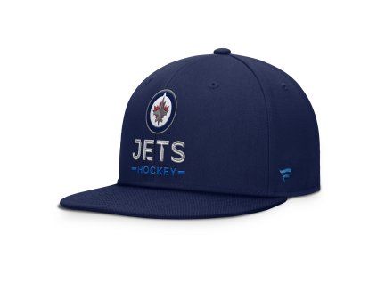 Pánska čiapka Winnipeg Jets NHL Authentic Pro A/Cap Flat Brim Square Visor Structured Adjustable