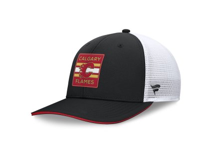 Pánská kšiltovka Calgary Flames NHL Authentic Pro A/Cap Structured Mid-Crown Adj Cap