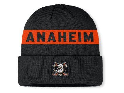 Pánská zimní čepice Anaheim Ducks NHL Authentic Pro A/Cap Cuffed Beanie