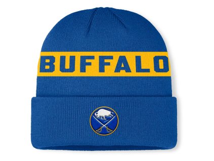 Pánská zimní čepice Buffalo Sabres NHL Authentic Pro A/Cap Cuffed Beanie