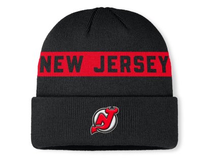 Pánská zimní čepice New Jersey Devils NHL Authentic Pro A/Cap Cuffed Beanie