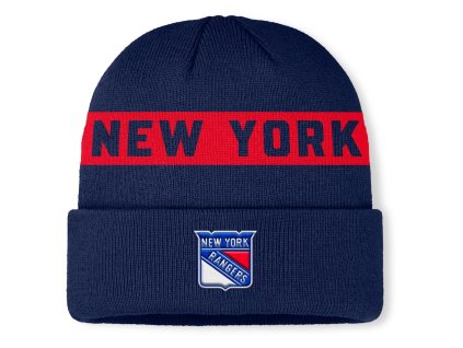 Pánská zimní čepice New York Rangers NHL Authentic Pro A/Cap Cuffed Beanie