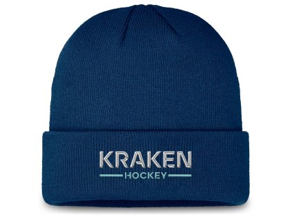 Pánská zimní čepice Seattle Kraken NHL Authentic Pro A/Cap Cuffed Beanie