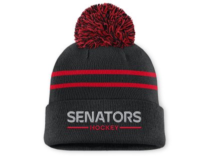 Dámská zimní čepice Ottawa Senators NHL Authentic Pro W/Cap Cuffed Pom Beanie