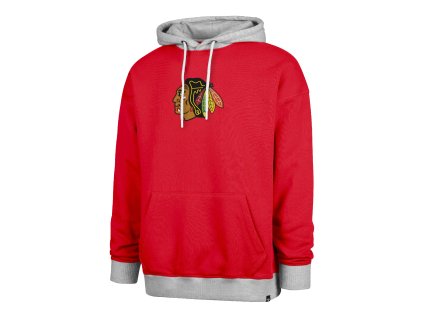 Pánská mikina Chicago Blackhawks NHL ’47 Patch DROP SHOULDER Hood
