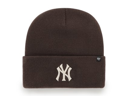 Pánská zimní čepice New York Yankees MLB Haymaker '47 CUFF KNIT Brown