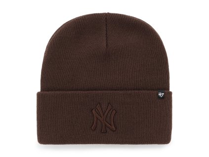 Pánska zimná čiapka New York Yankees MLB Haymaker '47 CUFF KNIT Brown