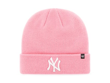 Pánská zimní čepice New York Yankees MLB Raised '47 CUFF KNIT Rose