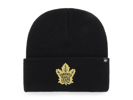 Pánská zimní čepice Toronto Maple Leafs NHL Haymaker Metallic ’47 CUFF KNIT Black