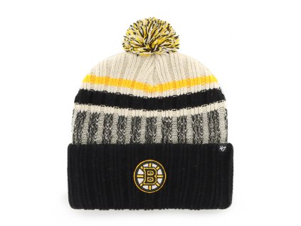 Pánská zimní čepice Boston Bruins NHL Long Range ’47 CUFF KNIT Natural