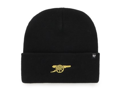 Pánska zimná čiapka Arsenal FC EPL Haymaker Metallic ´47 CUFF KNIT Black