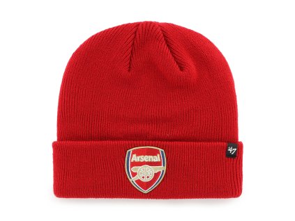 Pánska zimná čiapka Arsenal FC EPL Raised ´47 CUFF KNIT Red