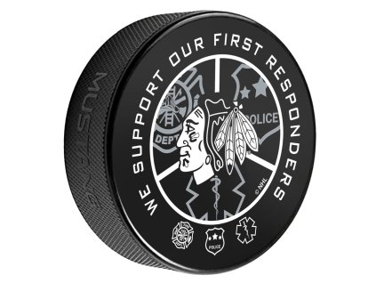 Puk Chicago Blackhawks NHL Printed First Responders