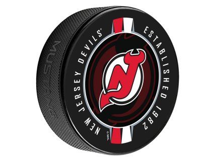 129263 puk new jersey devils ribbon printed
