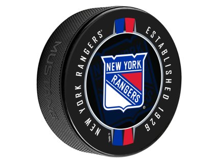 Puk New York Rangers NHL Ribbon Printed