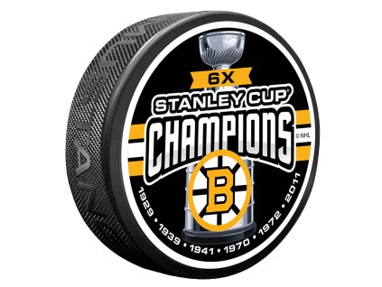 Puk Boston Bruins NHL 6 TIME CHAMPS