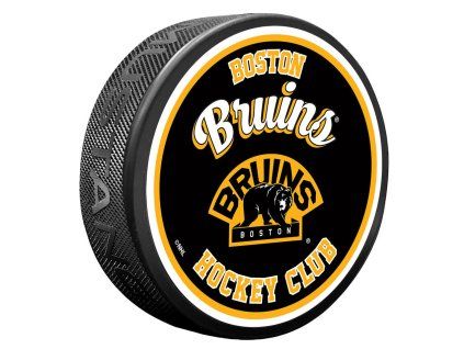 129557 puk boston bruins retro script