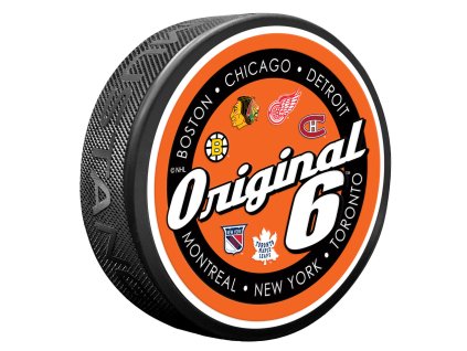 Puk NHL SCRIPT Textured Hockey Puck - Original 6
