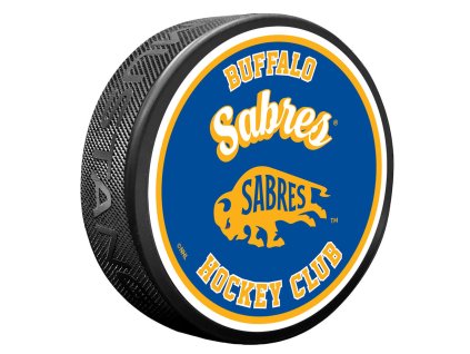 Puk Buffalo Sabres NHL Retro Script