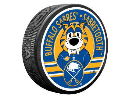 Puk Buffalo Sabres NHL Sabretooth Mascot Textured