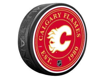 129728 puk calagary flames stud