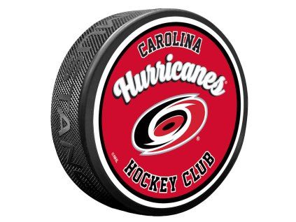 129773 puk carolina hurricanes nhl retro script