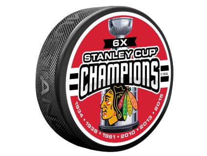 Puk Chicago Blackhawks NHL 6 TIME CHAMPS
