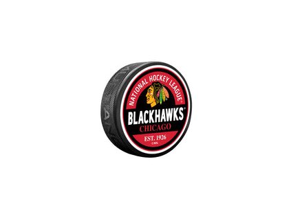 Puk Chicago Blackhawks NHL Block Textured Puck
