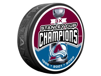 Puk Colorado Avalanche NHL 3 TIME CHAMPS