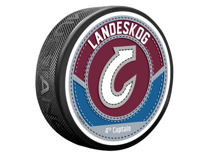 Puk Colorado Avalanche NHL Captain Jersey Stitch - Gabriesl Landeskog