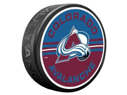 129980 puk colorado avalanche nhl half half