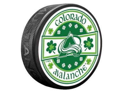 Puk Colorado Avalanche NHL Lucky St. Patricks Day Puck